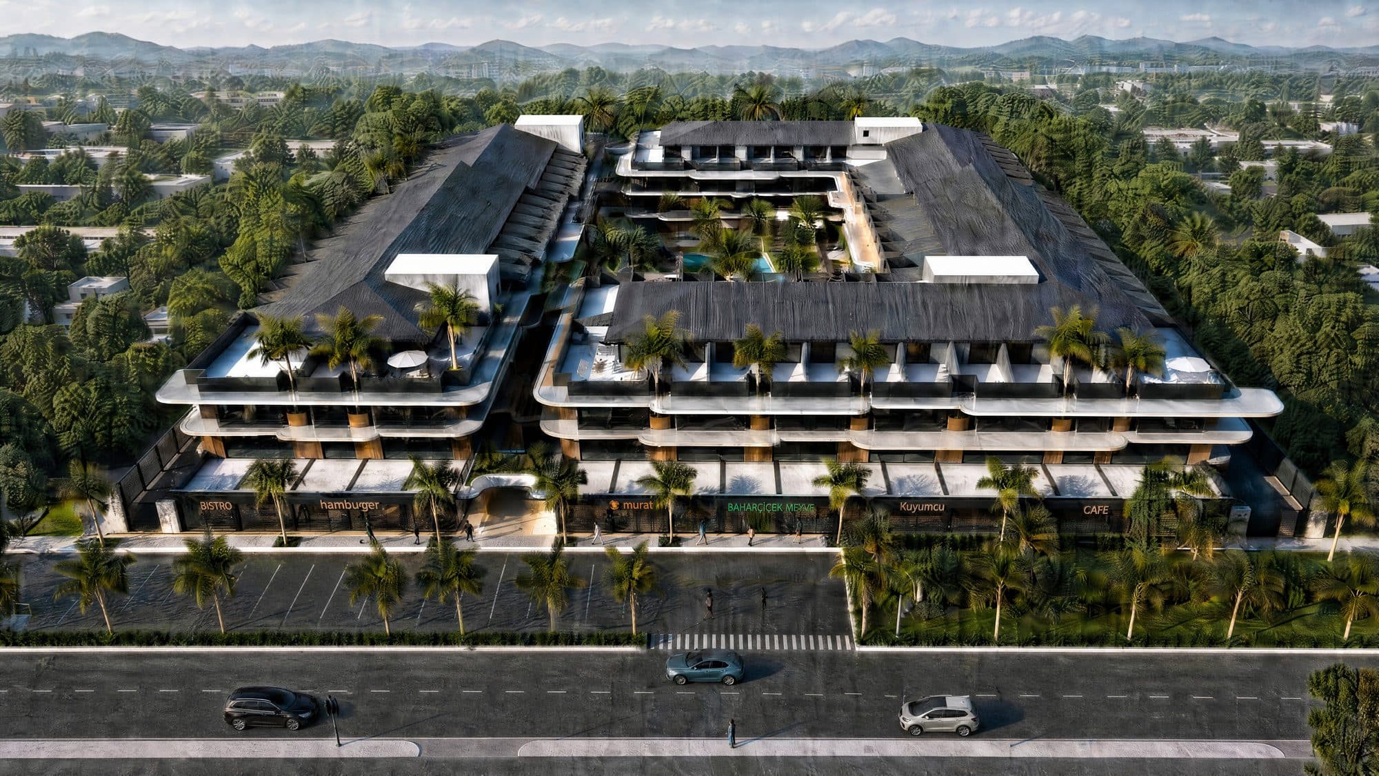 Loft 777 konut projesi gün batımında, Gaziemir İzmir